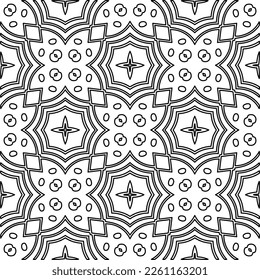 Stylish texture with figures from lines.
Abstract geometric black and white pattern for web page, textures, card, poster, fabric, textile. Monochrome graphic repeating design. 