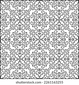 Textura elegante con figuras de líneas.
Resumen de patrones geométricos en blanco y negro para página web, texturas, tarjeta, afiche, tela, textil. Diseño repetitivo gráfico monocromo. 