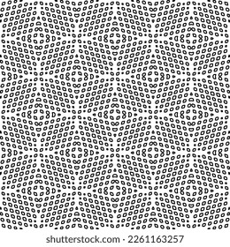 Stylish texture with figures from lines.
Abstract geometric black and white pattern for web page, textures, card, poster, fabric, textile. Monochrome graphic repeating design. 