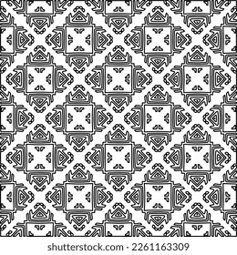 Textura elegante con figuras de líneas.
Resumen de patrones geométricos en blanco y negro para página web, texturas, tarjeta, afiche, tela, textil. Diseño repetitivo gráfico monocromo. 