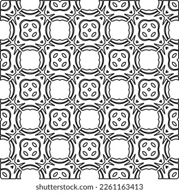 Stylish texture with figures from lines.
Abstract geometric black and white pattern for web page, textures, card, poster, fabric, textile. Monochrome graphic repeating design. 