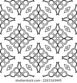 Stylish texture with figures from lines.
Abstract geometric black and white pattern for web page, textures, card, poster, fabric, textile. Monochrome graphic repeating design. 