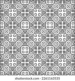 Textura elegante con figuras de líneas.
Resumen de patrones geométricos en blanco y negro para página web, texturas, tarjeta, afiche, tela, textil. Diseño repetitivo gráfico monocromo. 