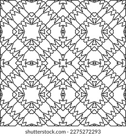 Textura elegante con figuras de líneas.
Resumen de patrones geométricos en blanco y negro para página web, texturas, tarjeta, afiche, tela, textil. Diseño repetitivo gráfico monocromo. 