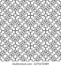 Textura elegante con figuras de líneas.
Resumen de patrones geométricos en blanco y negro para página web, texturas, tarjeta, afiche, tela, textil. Diseño repetitivo gráfico monocromo. 