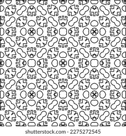 Textura elegante con figuras de líneas.
Resumen de patrones geométricos en blanco y negro para página web, texturas, tarjeta, afiche, tela, textil. Diseño repetitivo gráfico monocromo. 