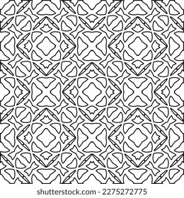 Textura elegante con figuras de líneas.
Resumen de patrones geométricos en blanco y negro para página web, texturas, tarjeta, afiche, tela, textil. Diseño repetitivo gráfico monocromo. 