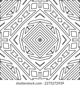 Textura elegante con figuras de líneas.
Resumen de patrones geométricos en blanco y negro para página web, texturas, tarjeta, afiche, tela, textil. Diseño repetitivo gráfico monocromo. 