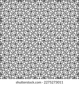 Textura elegante con figuras de líneas.
Resumen de patrones geométricos en blanco y negro para página web, texturas, tarjeta, afiche, tela, textil. Diseño repetitivo gráfico monocromo. 