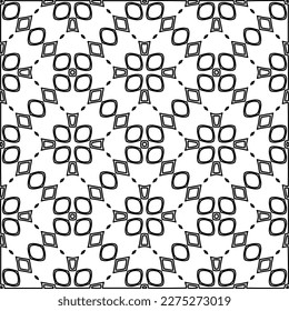 Stylish texture with figures from lines.
Abstract geometric black and white pattern for web page, textures, card, poster, fabric, textile. Monochrome graphic repeating design. 