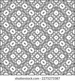 Textura elegante con figuras de líneas.
Resumen de patrones geométricos en blanco y negro para página web, texturas, tarjeta, afiche, tela, textil. Diseño repetitivo gráfico monocromo. 