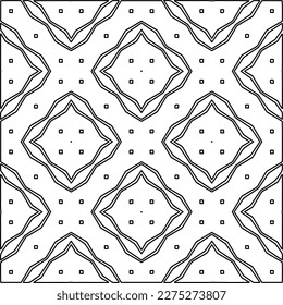 Stylish texture with figures from lines.
Abstract geometric black and white pattern for web page, textures, card, poster, fabric, textile. Monochrome graphic repeating design. 
