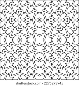 Textura elegante con figuras de líneas.
Resumen de patrones geométricos en blanco y negro para página web, texturas, tarjeta, afiche, tela, textil. Diseño repetitivo gráfico monocromo. 