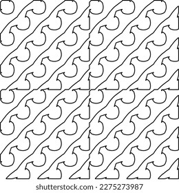 Stylish texture with figures from lines.
Abstract geometric black and white pattern for web page, textures, card, poster, fabric, textile. Monochrome graphic repeating design. 