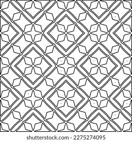 Stylish texture with figures from lines.
Abstract geometric black and white pattern for web page, textures, card, poster, fabric, textile. Monochrome graphic repeating design. 
