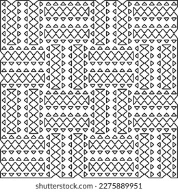 Textura elegante con figuras de líneas.
Resumen de patrones geométricos en blanco y negro para página web, texturas, tarjeta, afiche, tela, textil. Diseño repetitivo gráfico monocromo. 