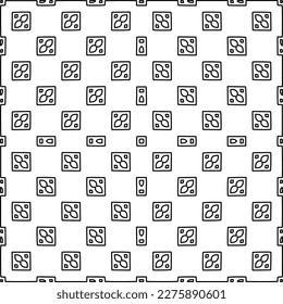 Stylish texture with figures from lines.
Abstract geometric black and white pattern for web page, textures, card, poster, fabric, textile. Monochrome graphic repeating design. 