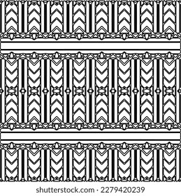 Stylish texture with figures from lines.
Abstract geometric black and white pattern for web page, textures, card, poster, fabric, textile. Monochrome graphic repeating design.