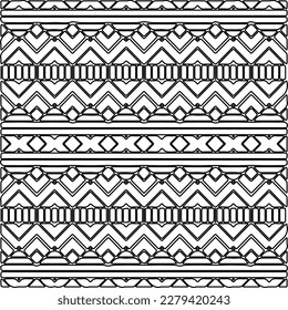 Stylish texture with figures from lines.
Abstract geometric black and white pattern for web page, textures, card, poster, fabric, textile. Monochrome graphic repeating design.