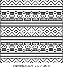 Stylish texture with figures from lines.
Abstract geometric black and white pattern for web page, textures, card, poster, fabric, textile. Monochrome graphic repeating design.