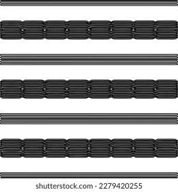 Stylish texture with figures from lines.
Abstract geometric black and white pattern for web page, textures, card, poster, fabric, textile. Monochrome graphic repeating design. 