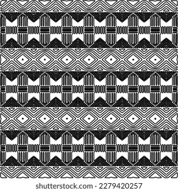 Stylish texture with figures from lines.
Abstract geometric black and white pattern for web page, textures, card, poster, fabric, textile. Monochrome graphic repeating design. 