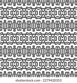 Textura elegante con figuras de líneas.
Resumen de patrones geométricos en blanco y negro para página web, texturas, tarjeta, afiche, tela, textil. Diseño repetitivo gráfico monocromo. 