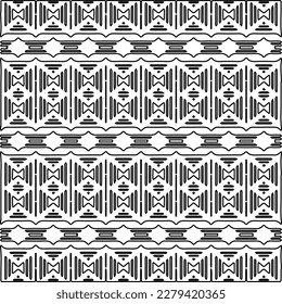 Stylish texture with figures from lines.
Abstract geometric black and white pattern for web page, textures, card, poster, fabric, textile. Monochrome graphic repeating design. 