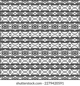 Stylish texture with figures from lines.
Abstract geometric black and white pattern for web page, textures, card, poster, fabric, textile. Monochrome graphic repeating design. 