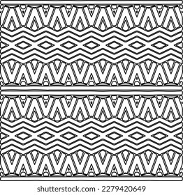 Stylish texture with figures from lines.
Abstract geometric black and white pattern for web page, textures, card, poster, fabric, textile. Monochrome graphic repeating design. 