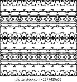 Stylish texture with figures from lines.
Abstract geometric black and white pattern for web page, textures, card, poster, fabric, textile. Monochrome graphic repeating design. 