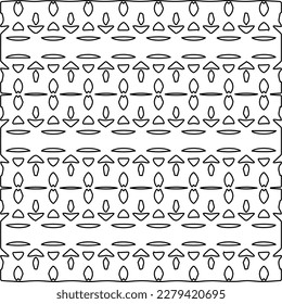 Stylish texture with figures from lines.
Abstract geometric black and white pattern for web page, textures, card, poster, fabric, textile. Monochrome graphic repeating design.
