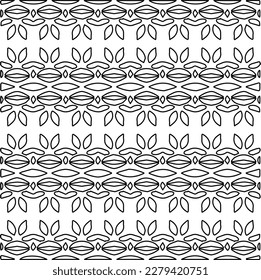 Stylish texture with figures from lines.
Abstract geometric black and white pattern for web page, textures, card, poster, fabric, textile. Monochrome graphic repeating design.