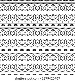 Stylish texture with figures from lines.
Abstract geometric black and white pattern for web page, textures, card, poster, fabric, textile. Monochrome graphic repeating design.