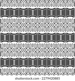 Stylish texture with figures from lines.
Abstract geometric black and white pattern for web page, textures, card, poster, fabric, textile. Monochrome graphic repeating design.