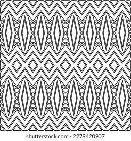 Textura elegante con figuras de líneas.
Resumen de patrones geométricos en blanco y negro para página web, texturas, tarjeta, afiche, tela, textil. Diseño repetitivo gráfico monocromo.