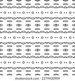 Stylish texture with figures from lines.
Abstract geometric black and white pattern for web page, textures, card, poster, fabric, textile. Monochrome graphic repeating design.