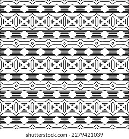 Stylish texture with figures from lines.
Abstract geometric black and white pattern for web page, textures, card, poster, fabric, textile. Monochrome graphic repeating design. 