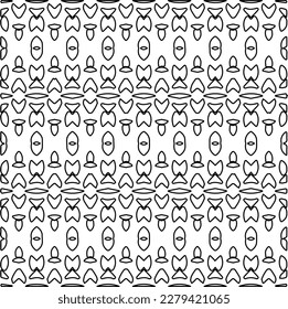 Stylish texture with figures from lines.
Abstract geometric black and white pattern for web page, textures, card, poster, fabric, textile. Monochrome graphic repeating design.