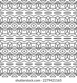 Textura elegante con figuras de líneas.
Resumen de patrones geométricos en blanco y negro para página web, texturas, tarjeta, afiche, tela, textil. Diseño repetitivo gráfico monocromo.