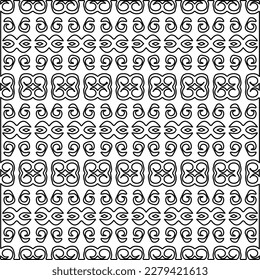 Stylish texture with figures from lines.
Abstract geometric black and white pattern for web page, textures, card, poster, fabric, textile. Monochrome graphic repeating design. 