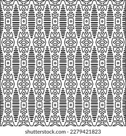 Stylish texture with figures from lines.
Abstract geometric black and white pattern for web page, textures, card, poster, fabric, textile. Monochrome graphic repeating design.