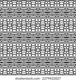 Stylish texture with figures from lines.
Abstract geometric black and white pattern for web page, textures, card, poster, fabric, textile. Monochrome graphic repeating design.