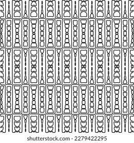 Stylish texture with figures from lines.
Abstract geometric black and white pattern for web page, textures, card, poster, fabric, textile. Monochrome graphic repeating design.