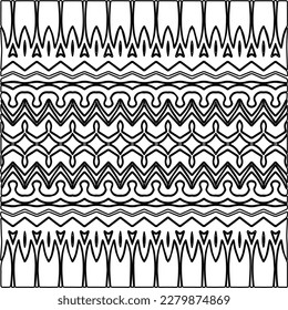 Textura elegante con figuras de líneas.
Resumen de patrones geométricos en blanco y negro para página web, texturas, tarjeta, afiche, tela, textil. Diseño repetitivo gráfico monocromo.