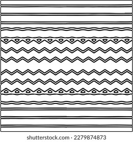 Stylish texture with figures from lines.
Abstract geometric black and white pattern for web page, textures, card, poster, fabric, textile. Monochrome graphic repeating design.