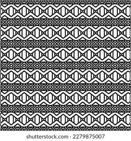 Stylish texture with figures from lines.
Abstract geometric black and white pattern for web page, textures, card, poster, fabric, textile. Monochrome graphic repeating design.