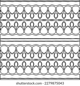 Textura elegante con figuras de líneas.
Resumen de patrones geométricos en blanco y negro para página web, texturas, tarjeta, afiche, tela, textil. Diseño repetitivo gráfico monocromo.