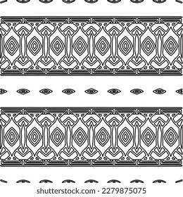 Textura elegante con figuras de líneas.
Resumen de patrones geométricos en blanco y negro para página web, texturas, tarjeta, afiche, tela, textil. Diseño repetitivo gráfico monocromo.
