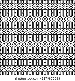 Stylish texture with figures from lines.
Abstract geometric black and white pattern for web page, textures, card, poster, fabric, textile. Monochrome graphic repeating design.
